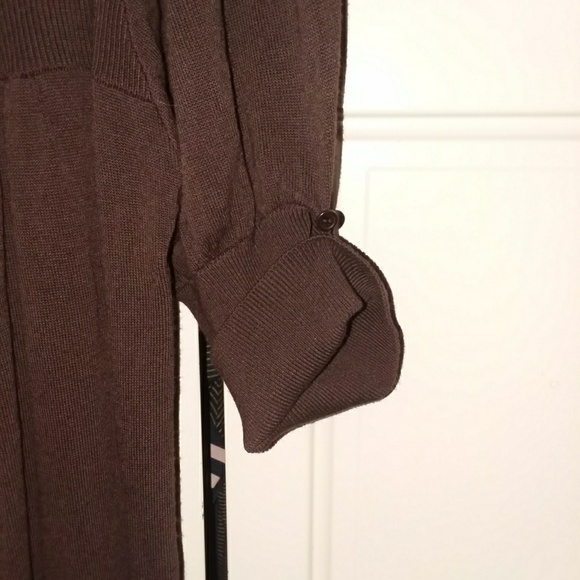 Brown midi dress - Picture 2 of 4